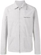 Uniform Experiment - Seersucker Blouson Jacket - Men - Cotton/polyester - 3, Blue, Cotton/polyester