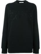 Givenchy I Believe In The Power Of Love Sweatshirt, Women's, Size: S, Black, Cotton/polyester