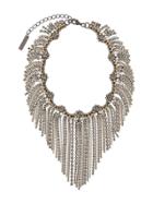 Ermanno Scervino Rhinestone-embellished Necklace - Silver