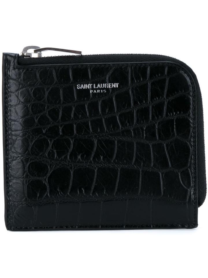 Saint Laurent 'paris' Zipped Coin Pouch