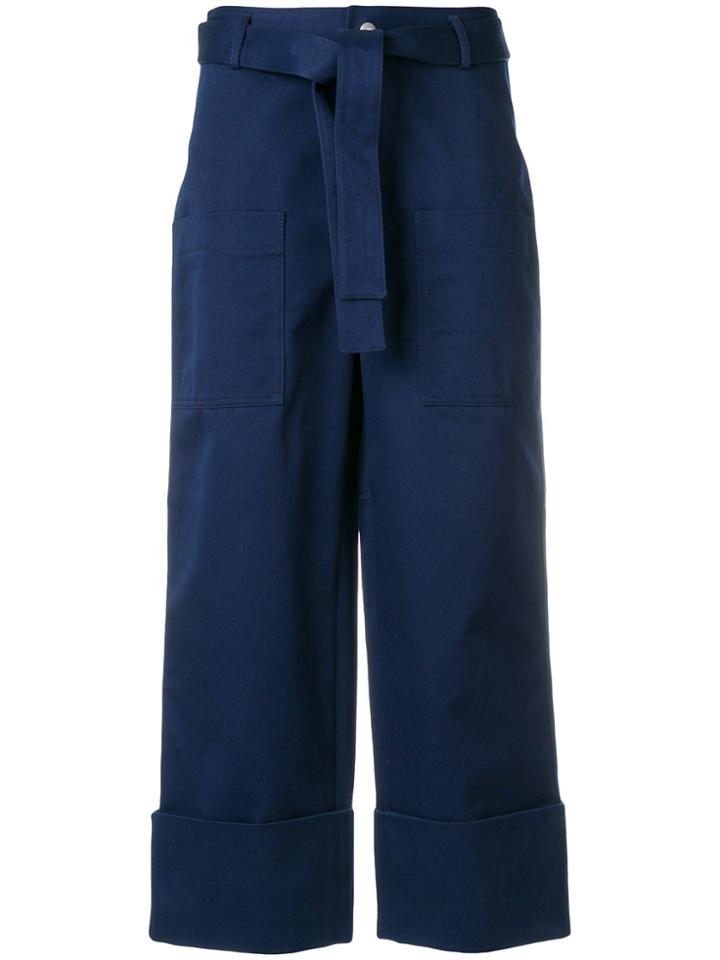 Philosophy Di Lorenzo Serafini Cropped Trousers - Blue