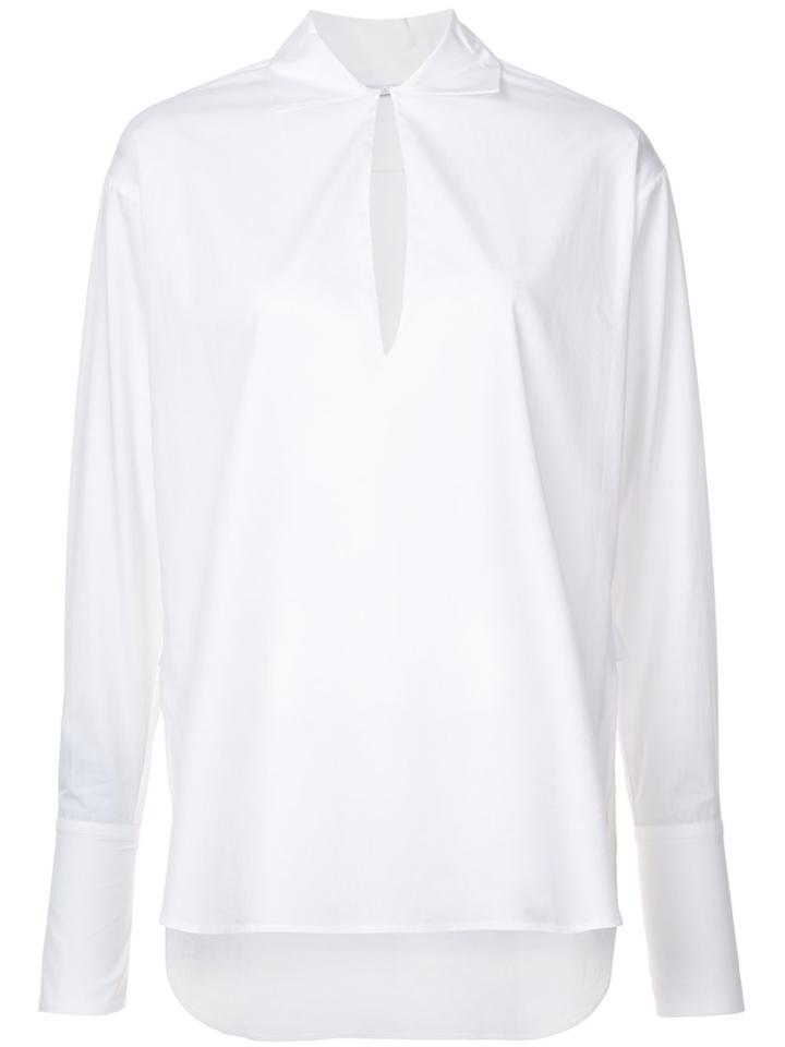 Rosetta Getty Split Front Long Shirt - White