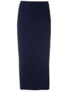 Martha Medeiros Knitted Midi Skirt - Blue