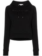 Helmut Lang Logo Embroidered Hoodie - Black
