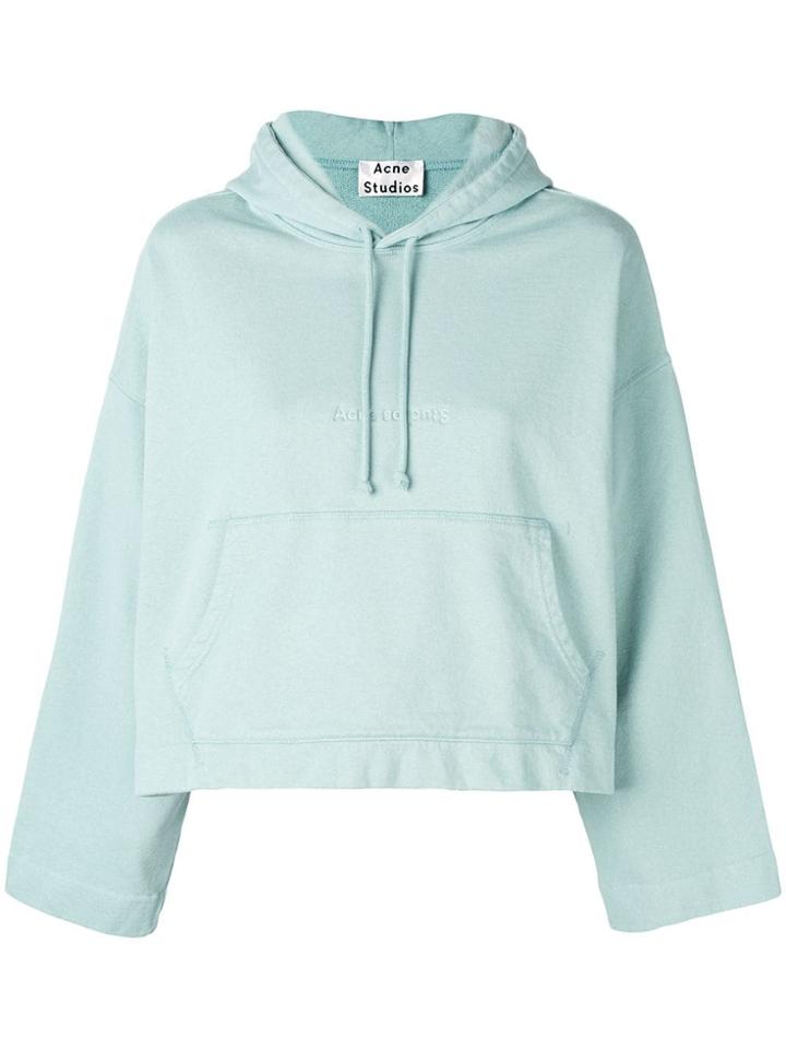 Acne Studios Joghy Cropped Hoodie - Blue