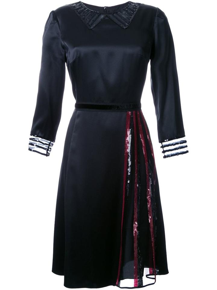 Marc Jacobs Sequin Detail Satin Dress