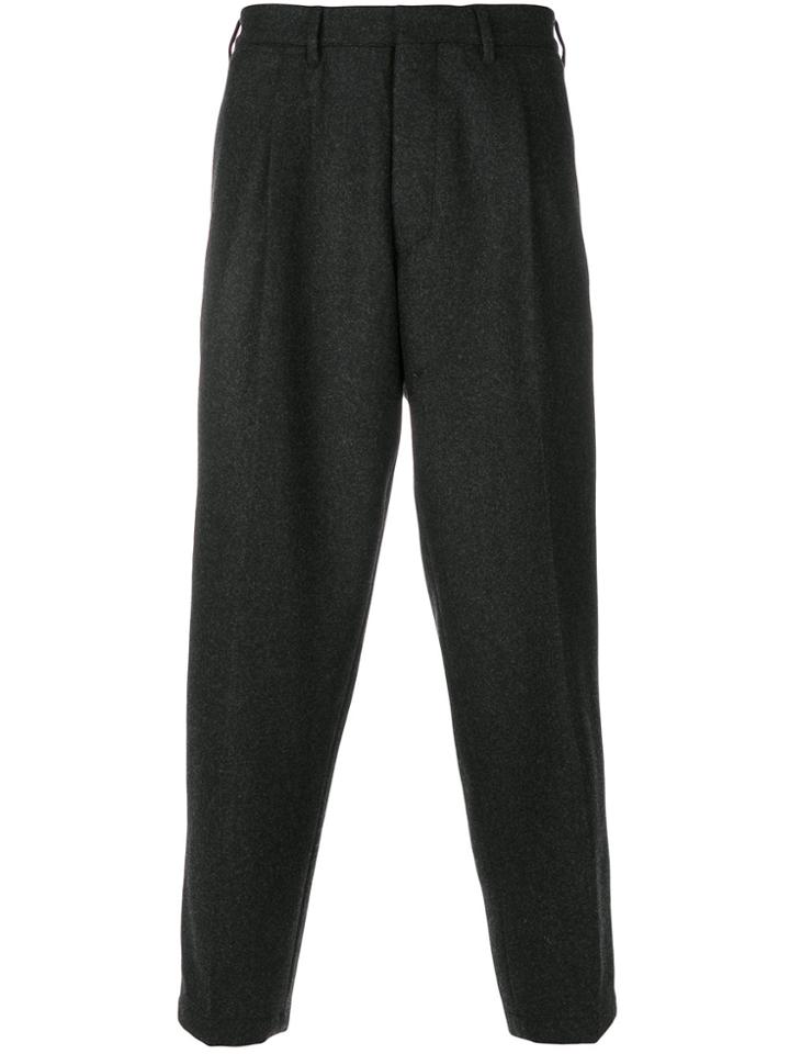 The Gigi Drop-crotch Trousers - Grey