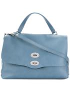 Zanellato - Medium Original Shoulder Bag - Women - Leather - One Size, Blue, Leather
