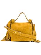 Elena Ghisellini Fringe Detail Shoulder Bag - Yellow & Orange