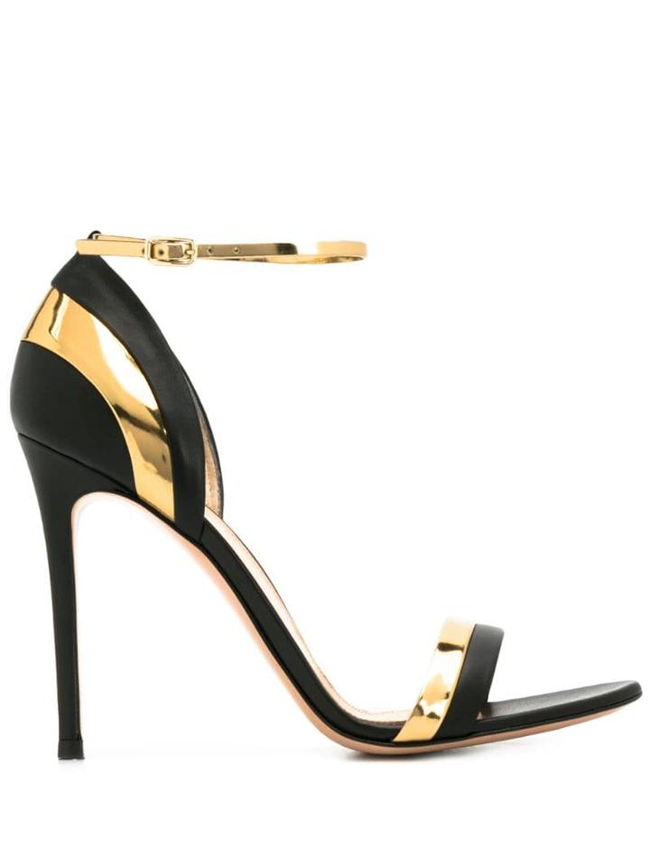 Gianvito Rossi Two-tone High-heeled Sandals - Black