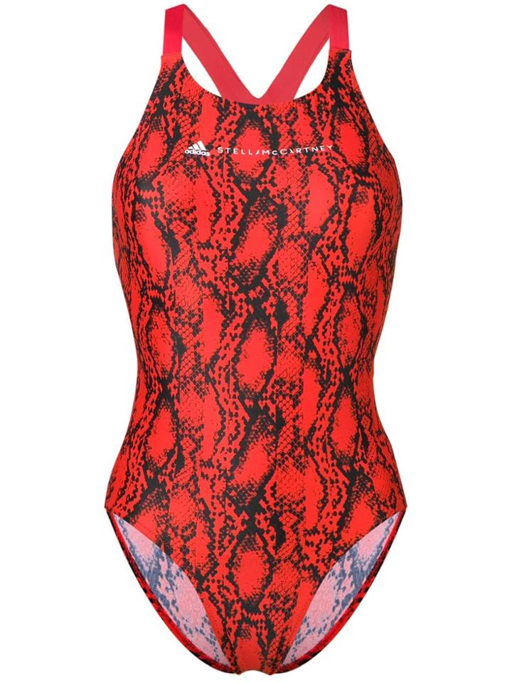 Adidas By Stella Mccartney Printed Swimsuit - Orange