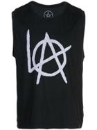 Local Authority Printed Tank Top - Black