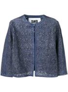 S.w.o.r.d 6.6.44 Cropped Cardigan - Blue