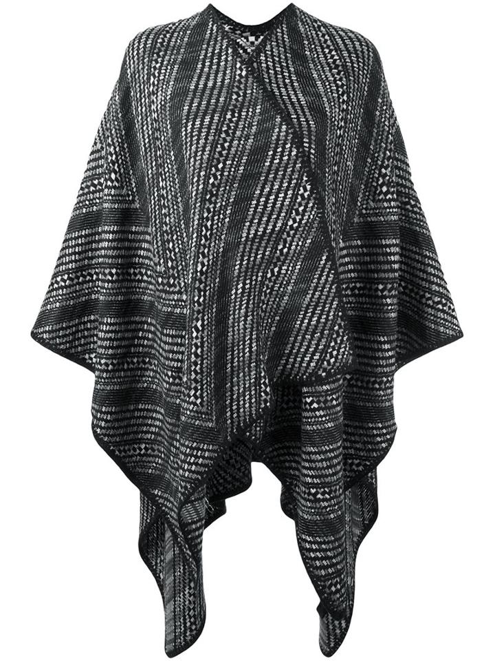 Missoni Woven Cape, Women's, Black, Polyamide/wool