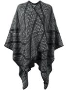 Missoni Woven Cape, Women's, Black, Polyamide/wool