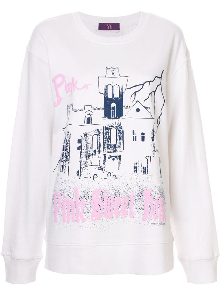 Y's Graphic Printed Sweatshirt - White