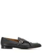 Doucal's Woven Monk Shoes - Blue