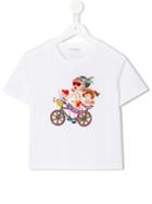 Dolce & Gabbana Kids Dg Family Patch T-shirt, Girl's, Size: 10 Yrs, White