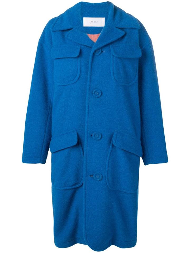 Julien David Oversized Coat - Blue