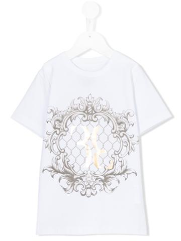 Billionaire Kids - Print T-shirt - Kids - Cotton/spandex/elastane - 12 Yrs, Boy's, White