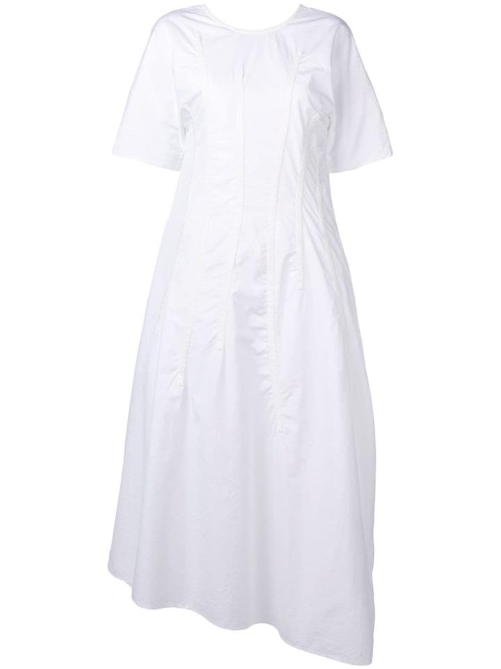 Jil Sander Shortsleeved Maxi Dress - White
