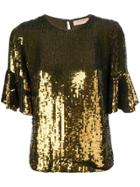 Twin-set Sequinned Top - Green