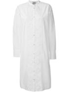 Forte Forte Embroidered Panel Shirt Dress, Women's, Size: Iii, White, Cotton