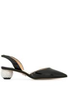 Paul Andrew Crystal Patent Pumps - Black