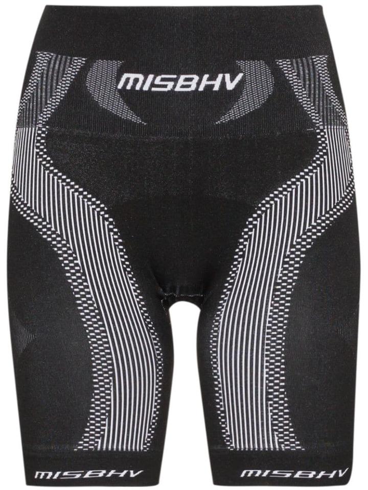 Misbhv High-waisted Sport Knit Shorts - Black