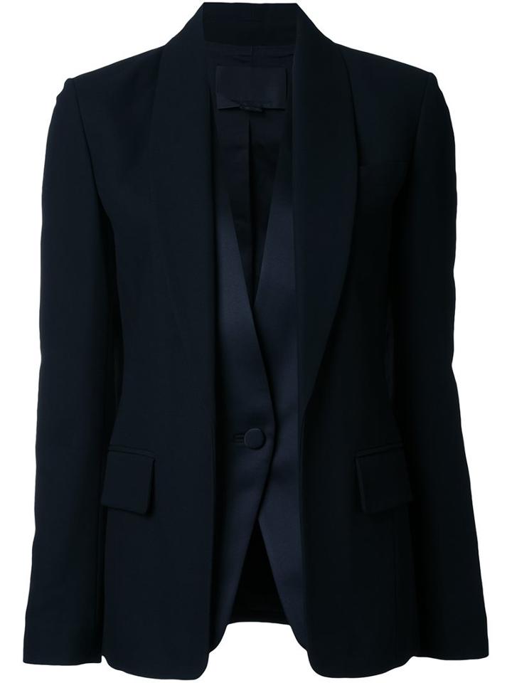 Alexander Wang Tuxedo Layered Blazer, Women's, Size: 0, Black, Viscose/wool