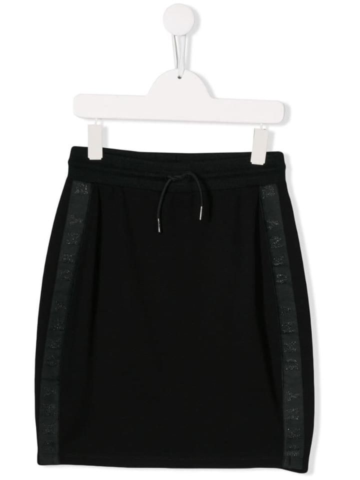 Dkny Kids Side Stripe Skirt - Black