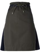 Sacai Side Pleat Skirt - Green