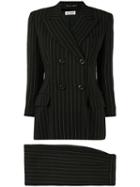 Dolce & Gabbana Pre-owned Pinstripe Skirt Suit - Brown