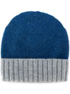 Dell'oglio Knitted Cashmere Hat - Blue