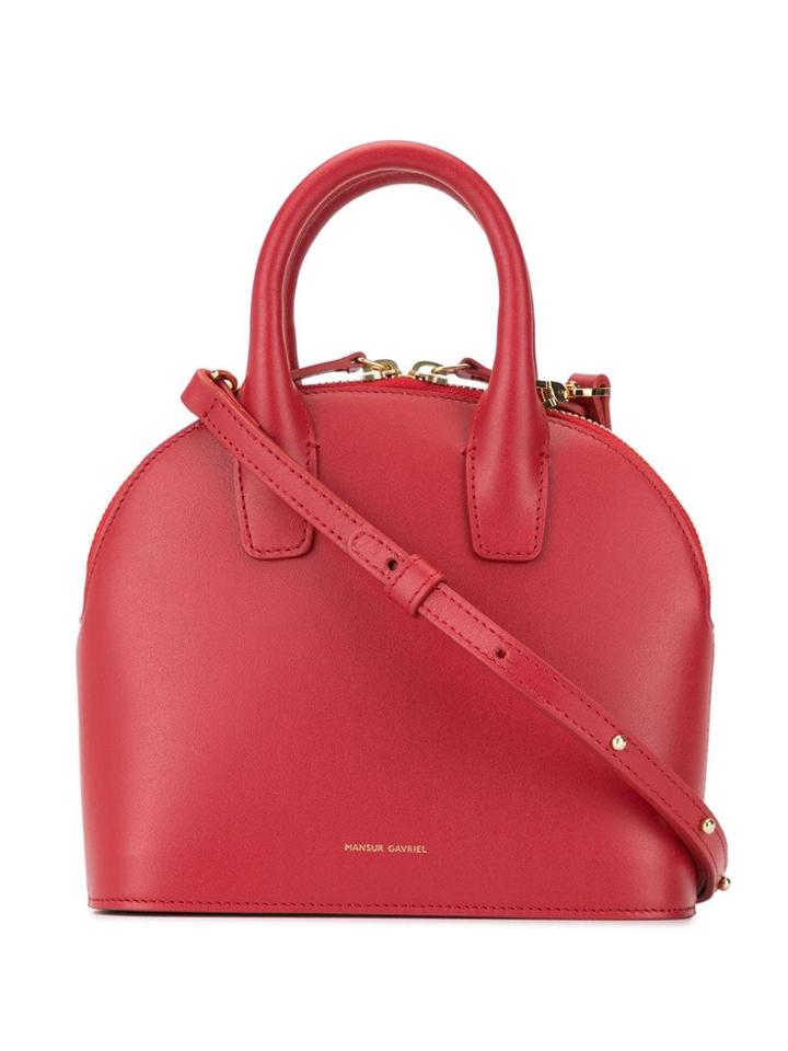 Mansur Gavriel Tiny Tote And Crossbody Bag Hybrid - Red