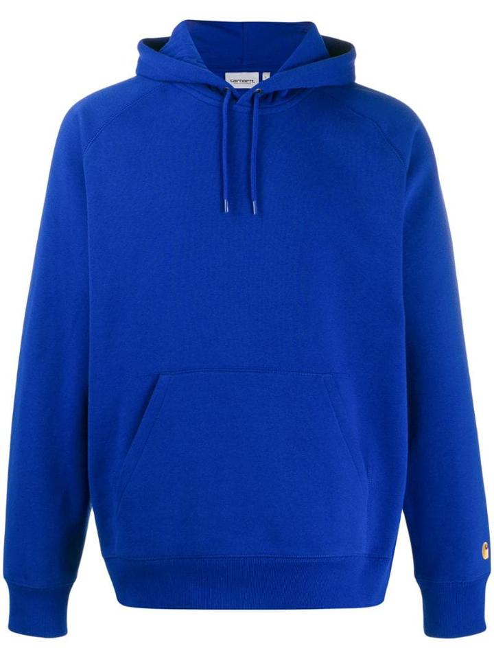 Carhartt Wip Embroidered Logo Hoodie - Blue