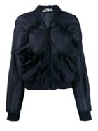 Aalto Structured Bomber Jacket - Blue