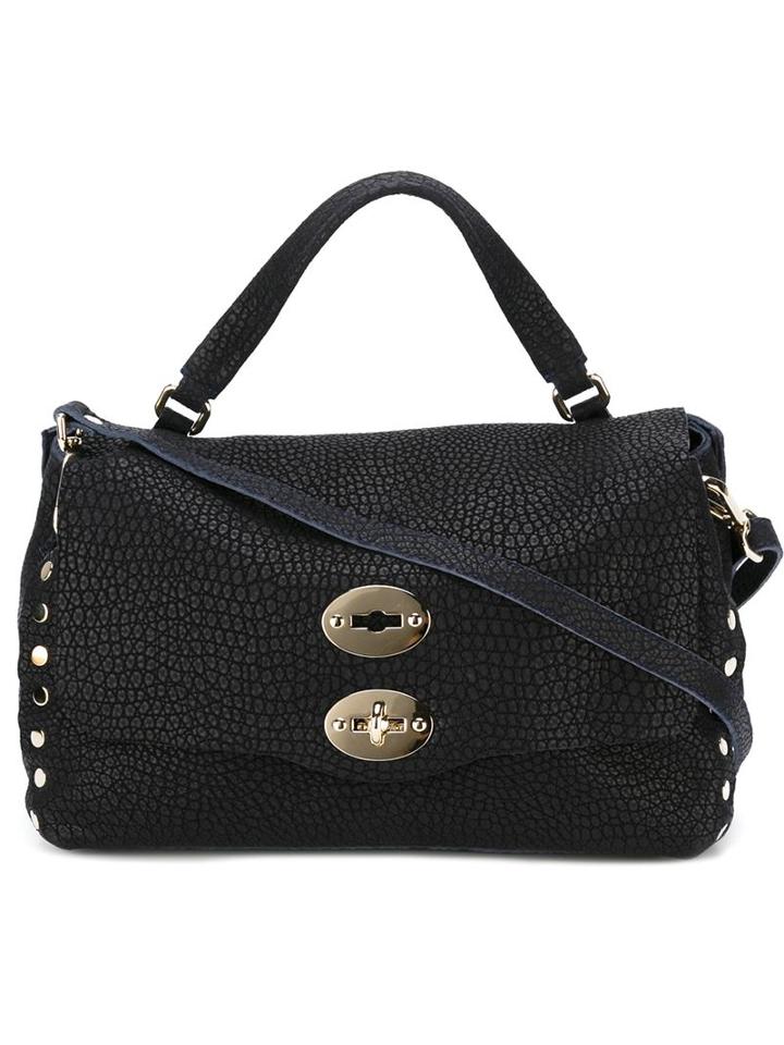 Zanellato Small 'postina' Satchel, Women's, Blue, Leather