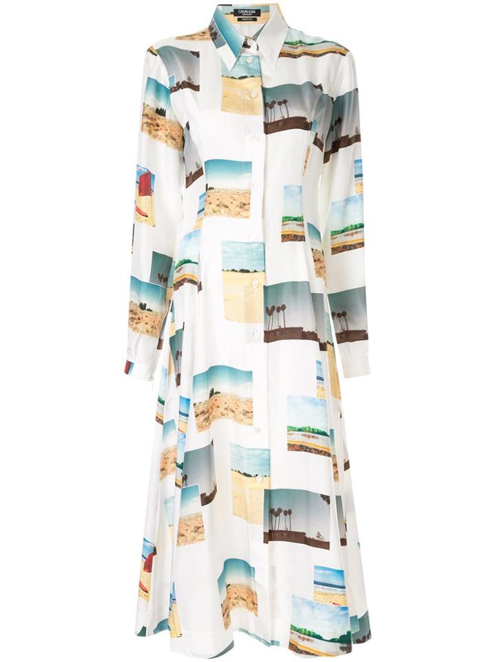 Calvin Klein 205w39nyc All Over Print Shirt Dress - White