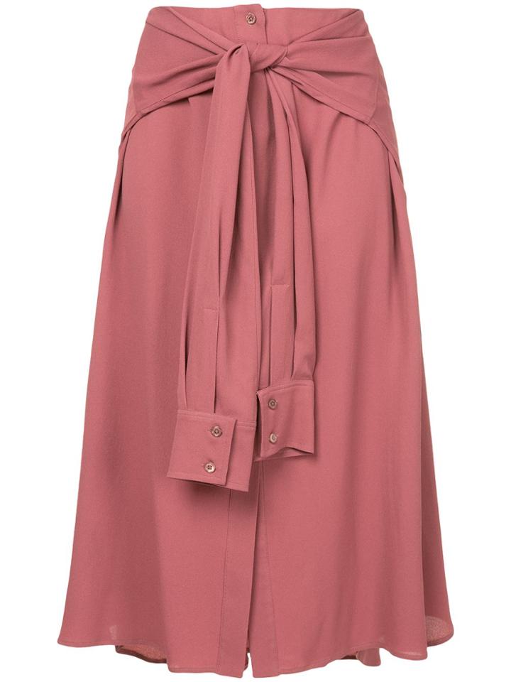Sies Marjan Shirt-style Skirt - Pink & Purple