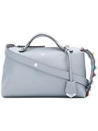 Fendi Stud Embellished By The Way Tote, Women's, Grey, Calf Leather