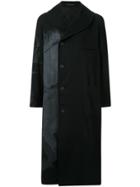 Yohji Yamamoto Off-centre Buttoned Coat - Black