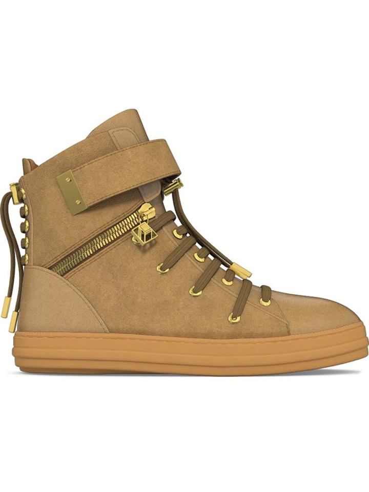 Myswear Regent Hi-top Sneakers, Men's, Size: 40, Nude/neutrals, Nappa Leather/suede/rubber