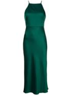 Jason Wu Crisscross Strap Fitted Dress, Women's, Size: 6, Green, Silk/viscose