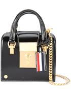 Thom Browne Detachable Strap Mini Tote, Women's, Black, Leather