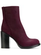 A.f.vandevorst Chunky Heeled Boots - Pink & Purple