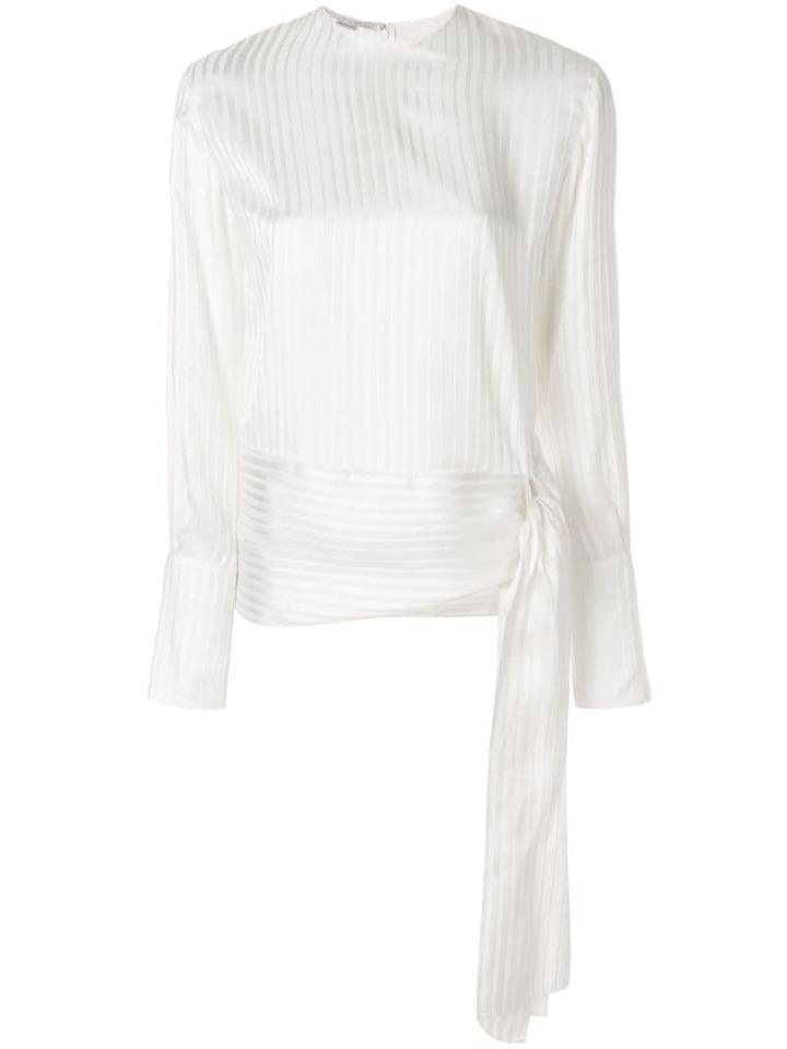 Stella Mccartney Side Tie Blouse - Neutrals