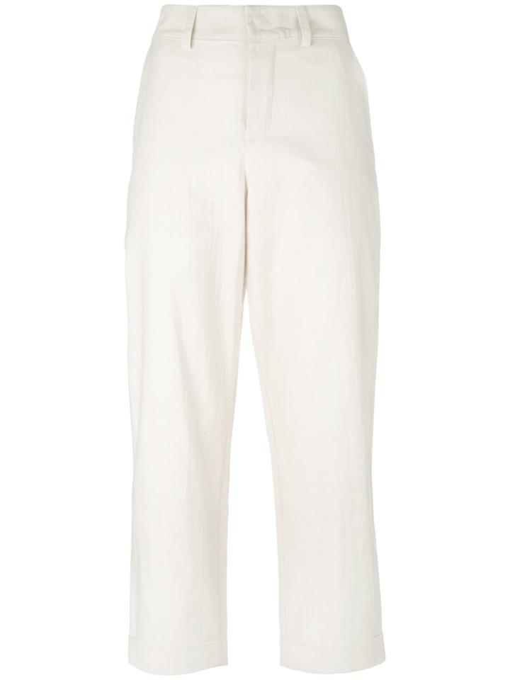 Toogood Tapered Cropped Trousers - Nude & Neutrals