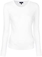 Theory Crew Neck Sweater - White