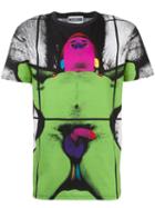 Moschino Gilbert & George Print T-shirt, Men's, Size: 48, Cotton